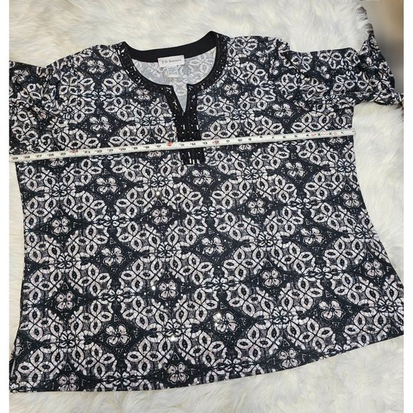 C. D. Daniels 3/4 Sleeve Blouse, Size 3XL - Picture 5 of 6